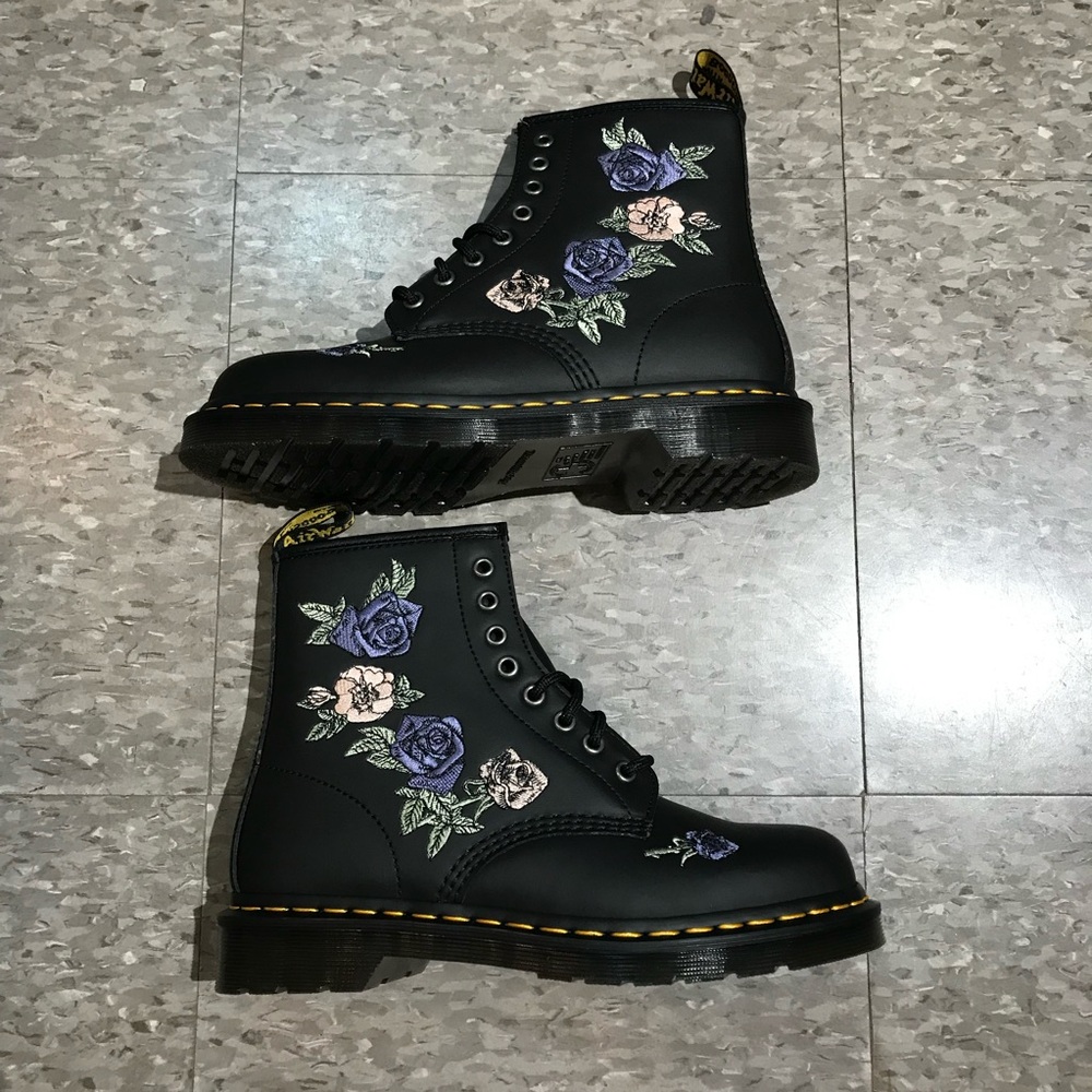 [BNIB] Dr Martens Original 1460 Vonda Black Genix Nappa Lace Up Boots US 7 US 8 - Picture 4 of 16